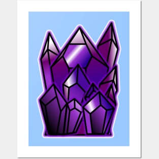 Amethyst Cluster Posters and Art